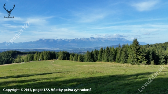 Pohlad z Čertovej na Vysoke Tatry