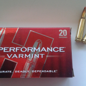 Hornady Superformance Varmint 222Rem 50Gr V-max