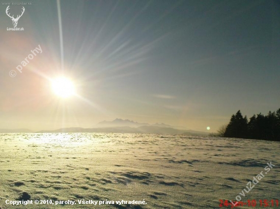 vysoke tatry a zapad slnka :D