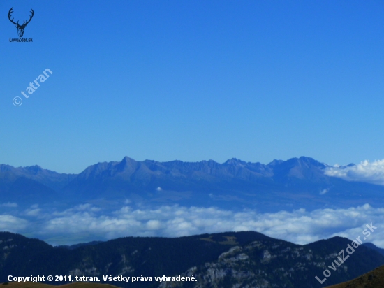 V.Tatry fotene z Dumbiera.