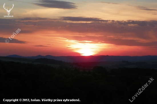 večerní krajina