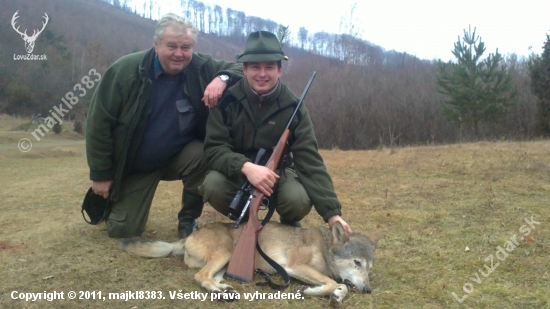 Ja a otec s mojou prvou vlčicou