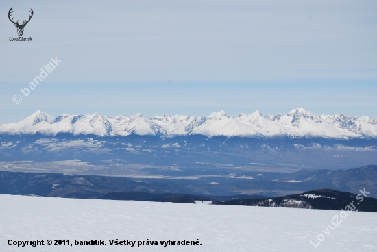 Pohľad z Kráľovej hole na Vysoké Tatry