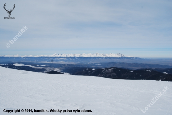 Pohľad z Kráľovej hole na Vysoké tatry