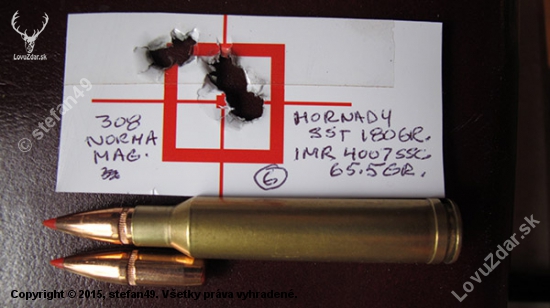 308 Morma Mag. 180 Grain Hornady SST