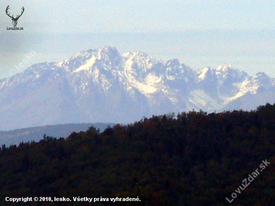 Tatry z Popovej Luky v Čer.pohori