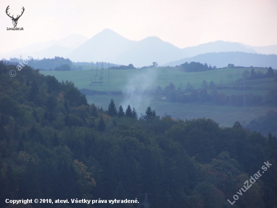 Malá Fatra - pohľad z Oravského hradu