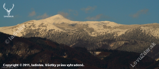 Zasnežená Malá fatra.