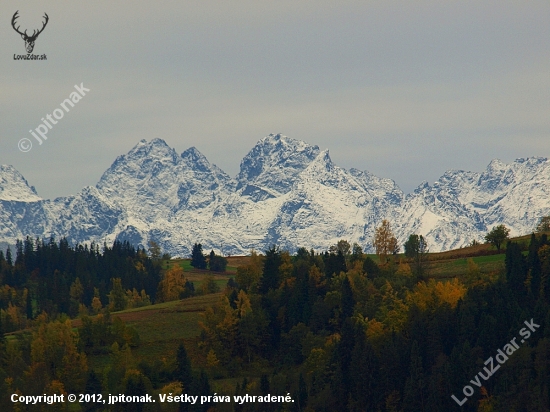 Tatry od severu.