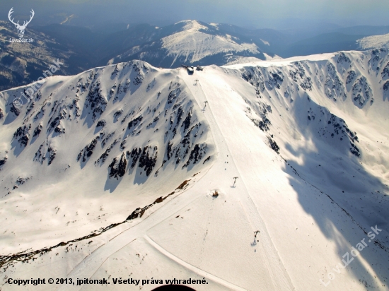 Pohľad na Chopok z 2400 m.n.m