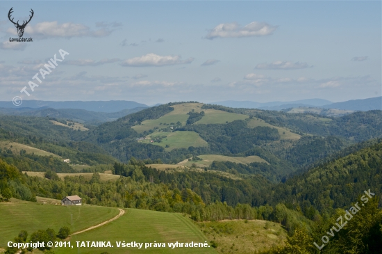 Kokavské vrchy s Klenovským Veprom v pozadí