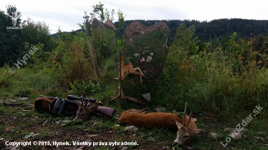 Srnčí říje 2015- lov pomocí maskovací záštity a vábení-Lovu zdar!