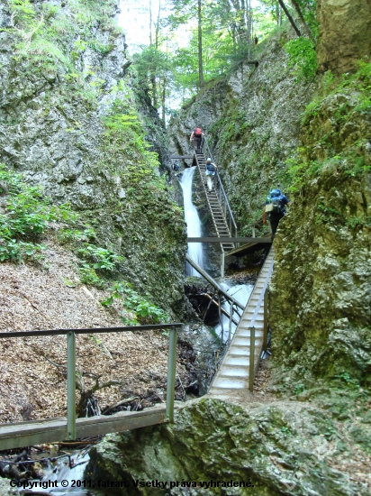 Horné diery rebríky Štefanová Malá Fatra