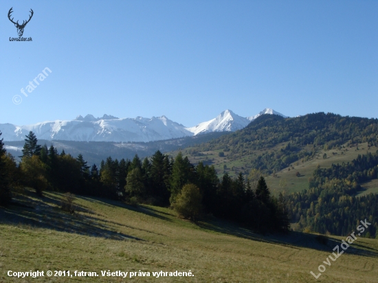 Belianske Tatry z Hanušovského sedla na Zamagurí