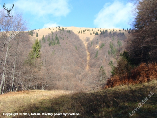 Úplaz v masíve Lysca  Belianska dolina Veľká Fatra