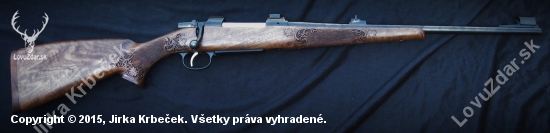 Pažba na CZ 550 v luxusním provedení s řezbami