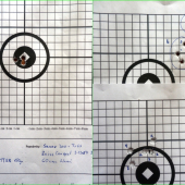 7x64 - Barnes TTSX 150gr -  test rôznych navážok +  finálové natrelenie