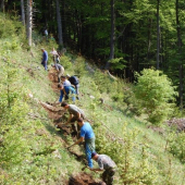 koniec 300 m chodníka