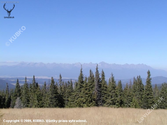 Pohľad na Vysoké Tatry z Nízkych Tatier