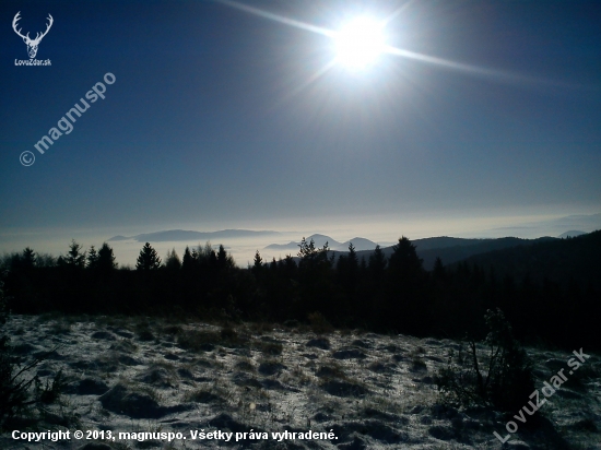 Výhľad z Čergova 1050 m.n.m