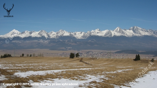 Pohľad na Tatry z mojej rodnej dediny