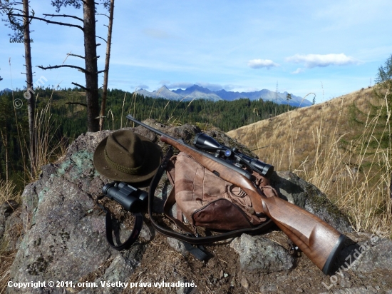 Pohľad na Tatry z nášho revíru