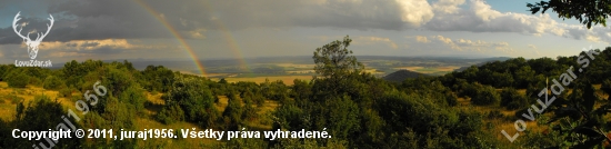 Dúha v panoráme