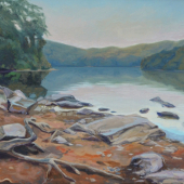 Morské oko, 52x85 cm, olej, 2013