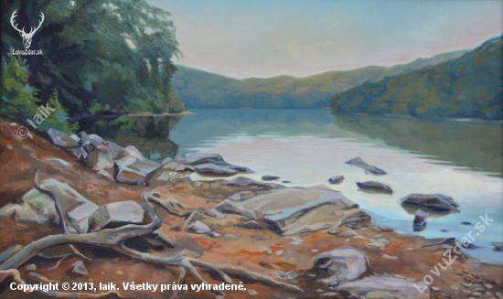 Morské oko, 52x85 cm, olej, 2013