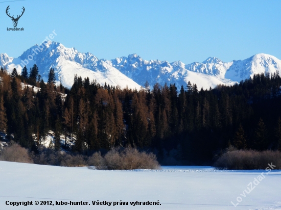 Pohľad na Tatry z Liptovskej Tepličky