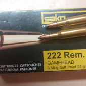 Sako Soft Point 222 Rem.