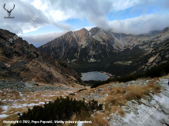 Popradské Pleso z Ostrvy