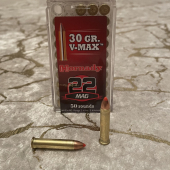 22 WMR-Hornady V-MAX 30GR.