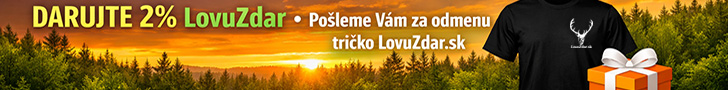 darujte 2 percentá pre podporu LovuZdar.sk